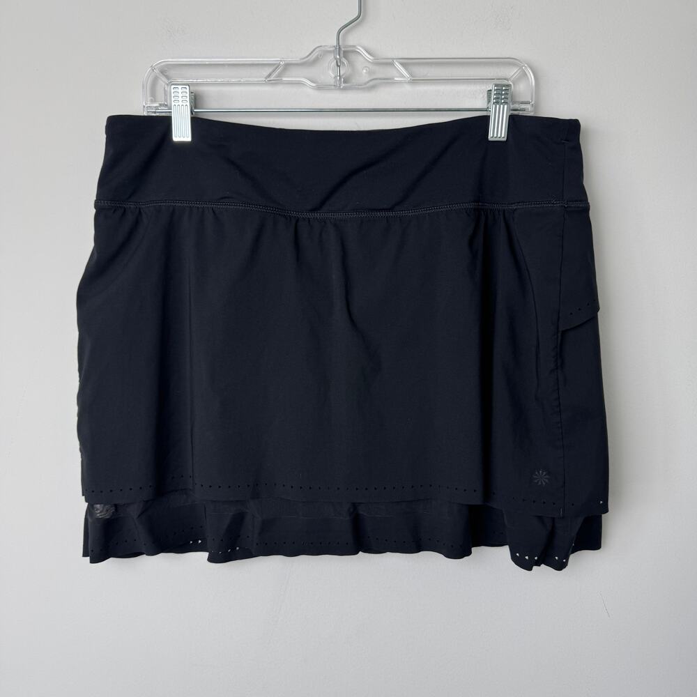 Athleta Laser Run Skort Black Size Large Running, Golf, Pickleball, Tennis Skort